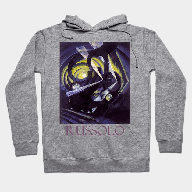 Dynamism of a Train Running in the Night by Luigi Russolo Hoodie by Naves